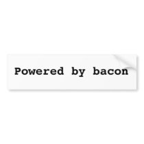 Powered by Bacon Bumper Stickers