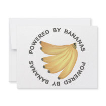 Powered By Bananas invitations