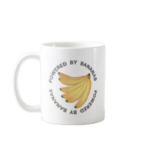Powered By Bananas Coffee Mugs
