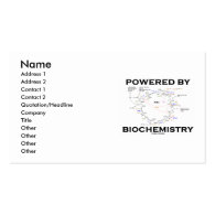 Powered By Biochemistry (Krebs Cycle Attitude) Business Card