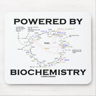 Powered By Biochemistry (Krebs Cycle) Mouse Pads