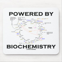 Powered By Biochemistry (Krebs Cycle) Mouse Pads