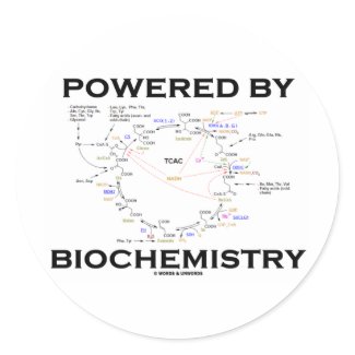 Powered By Biochemistry (Krebs Cycle / TCAC) sticker