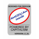 powered by capitalism design t-shirts