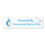 Powered By Compressed Natural Gas Bumper Stickers