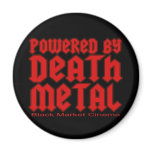 powered by Death metal Refrigerator Magnet