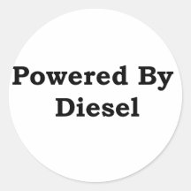 Powered By Diesel Stickers