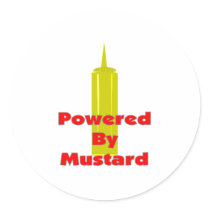 Powered by Mustard stickers by gailg1957 Powered by Mustard stickers