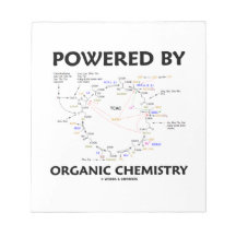Powered By Organic Chemistry (Krebs Cycle) Memo Note Pads