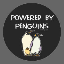 Powered By Penguins stickers by ironydesign Powered By Penguins stickers