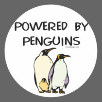 Powered By Penguins stickers by ironydesign Powered By Penguins stickers
