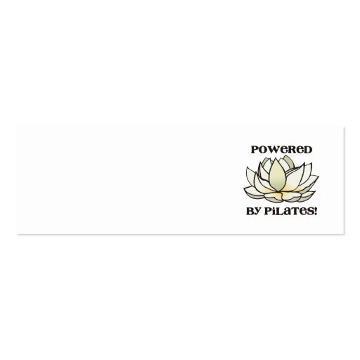 Powered By Pilates Lotus Business Card (front side)