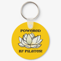Powered By Pilates Lotus keychains