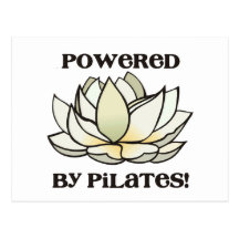 Powered By Pilates Lotus Post Card