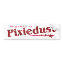 Powered By Pixiedust bumper stickers by WildWitch Powered By Pixiedust bumper stickers
