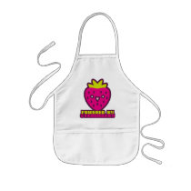 POWERED BY STRAWBERRY aprons by auraclover POWERED BY STRAWBERRY aprons