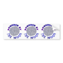 POWERED BY THE MOON BUMPER STICKERS