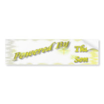 Powered by the Son bumper stickers