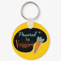 Powered by Veggies keychains by vegetariangiftshop Powered by Veggies keychains