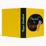 Powered by Veggies Recipe Book 3 Ring Binders