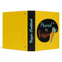 Powered by Veggies Recipe Book binders by vegetariangiftshop Powered by Veggies Recipe Book binders