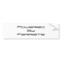 PoweredByFerrets bumper stickers