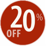 Powerful 20% OFF SALE Sign - Ornament Photo Cut Out
