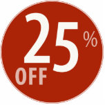 Powerful 25% OFF SALE Sign - Ornament Cut Outs