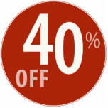 Powerful 40% OFF SALE Sign - Ornament Photo Cut Out
