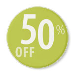 Powerful 50% OFF SALE Sign - Magnets