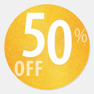 50 Percent Off Stickers | Zazzle