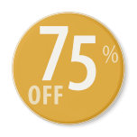 Powerful 75% OFF SALE Sign - Magnets