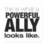 POWERFUL ALLY stickers