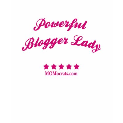 Powerful Blogger Lady T-Shirt by Momocrats