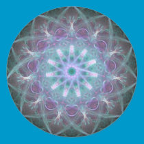 Powerful High Blue Energy Mandala stickers