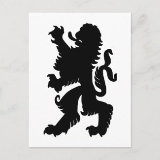 Powerful Lion Postcard postcard