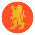 Powerful Lion Sticker by silhouette_emporium Powerful Lion Sticker
