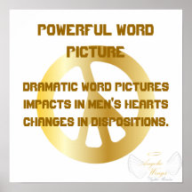 Powerful Word Picture, Poster-Customize