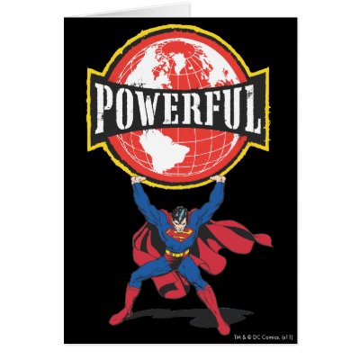 Powerful World Superman cards