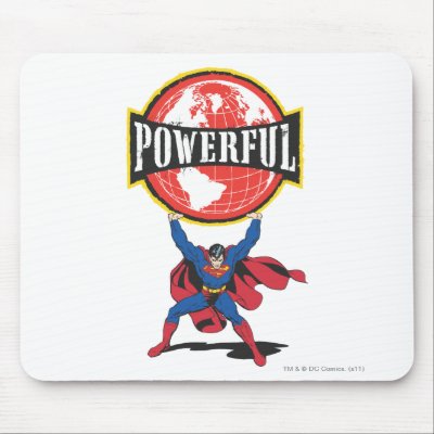 Powerful World Superman mousepads