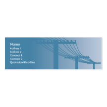 Powerlines - Skinny Business Card Templates