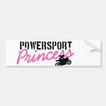 Powersport Princess bumper sticker