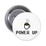 powerup pinback button
