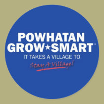 powhatan grow smart round sticker by RebelMa powhatan grow smart round sticker