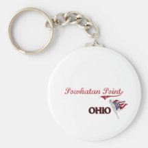 Powhatan Point Ohio City Classic Keychain