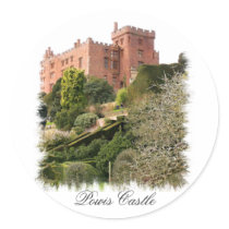 POWIS CASTLE WALES UK stickers