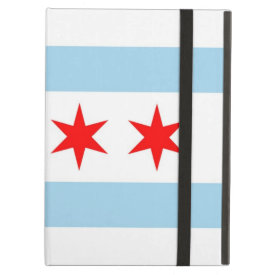 Powis Ipad Case with Chicago City Flag, USA