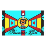 Powwow Girl - Beadwork Design Rectangle Stickers