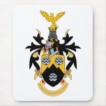 Powys Coat of Arms mousepads by FlagTshirts Powys Coat of Arms mousepads