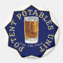 PPU (Potent Potables Unit) (blue) Refrigerator Magnet